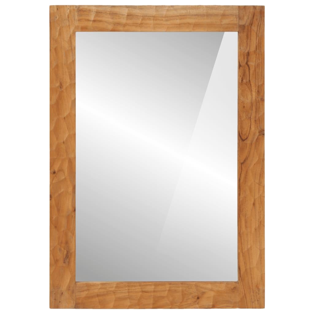 vidaXL Heim & Garten Badspiegel 50x70 cm Akazie Holz