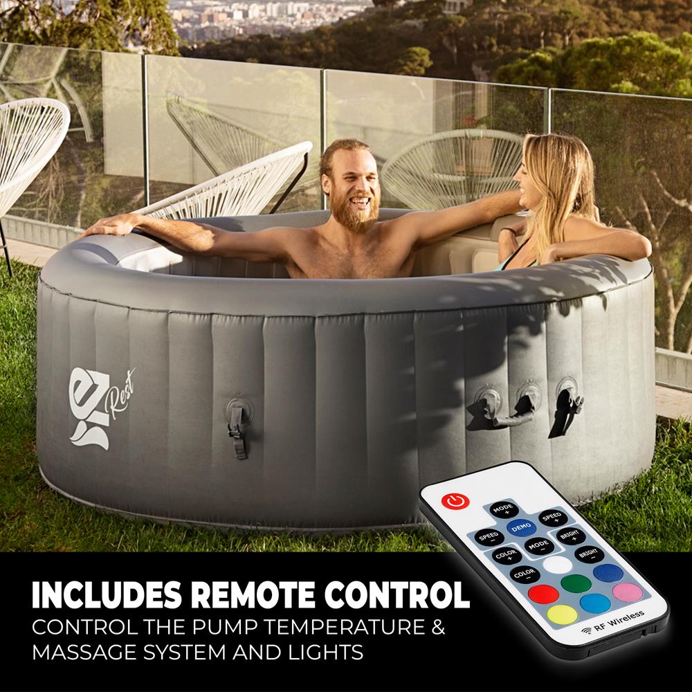 Serenelife Massage Whirlpool 6 Personen 130 Jets LED