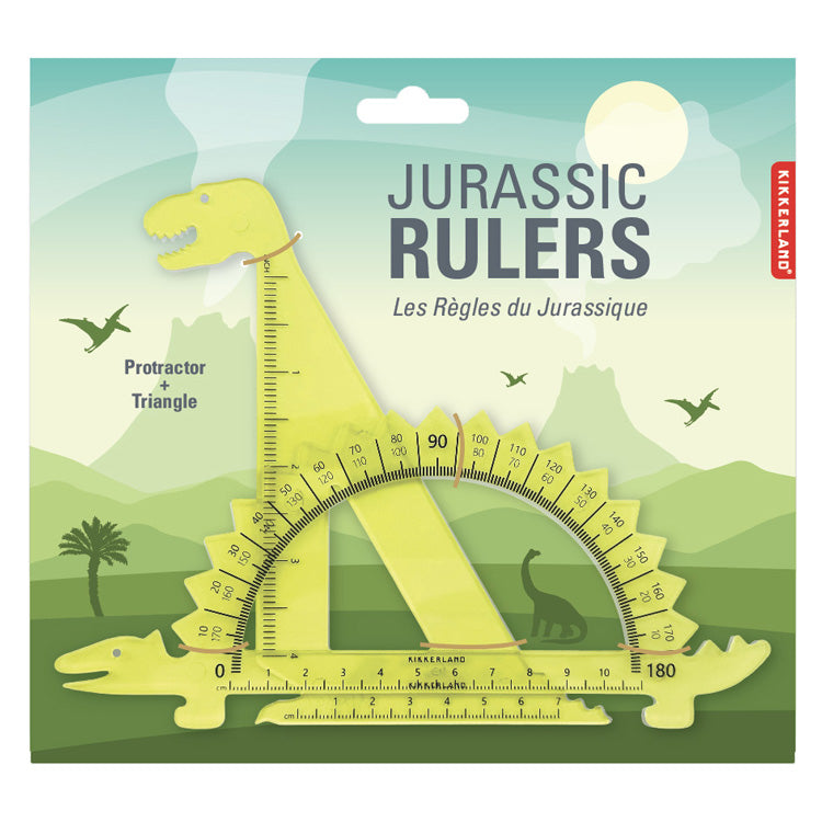 Kikkerland Jurassic Rulers Lineal Set Dino