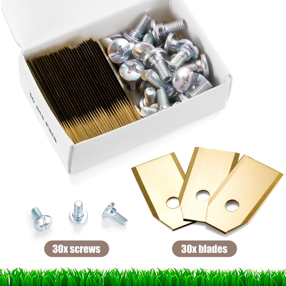 Intirilife Garten Ersatzklingen Titan 30er Pack 3,5 cm