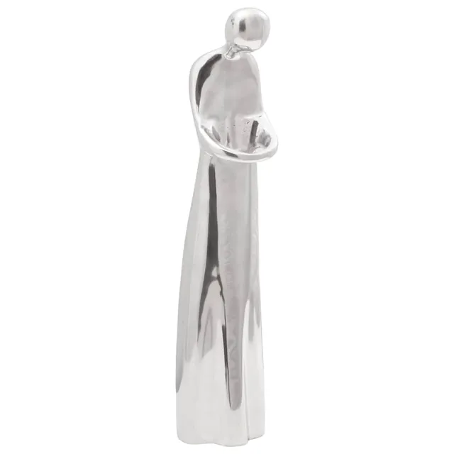 vidaXL Heim & Garten Skulptur Silber Aluminium 49 cm