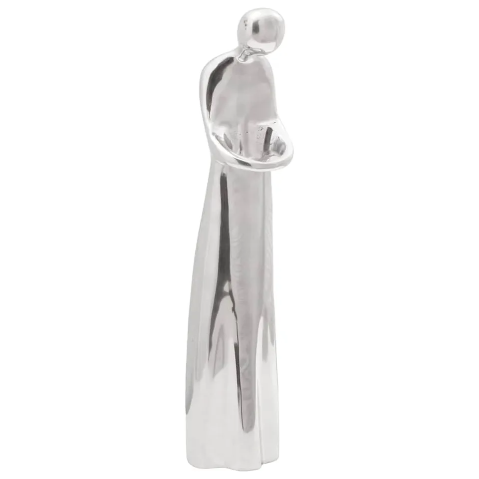 vidaXL Heim & Garten Skulptur Silber Aluminium 49 cm