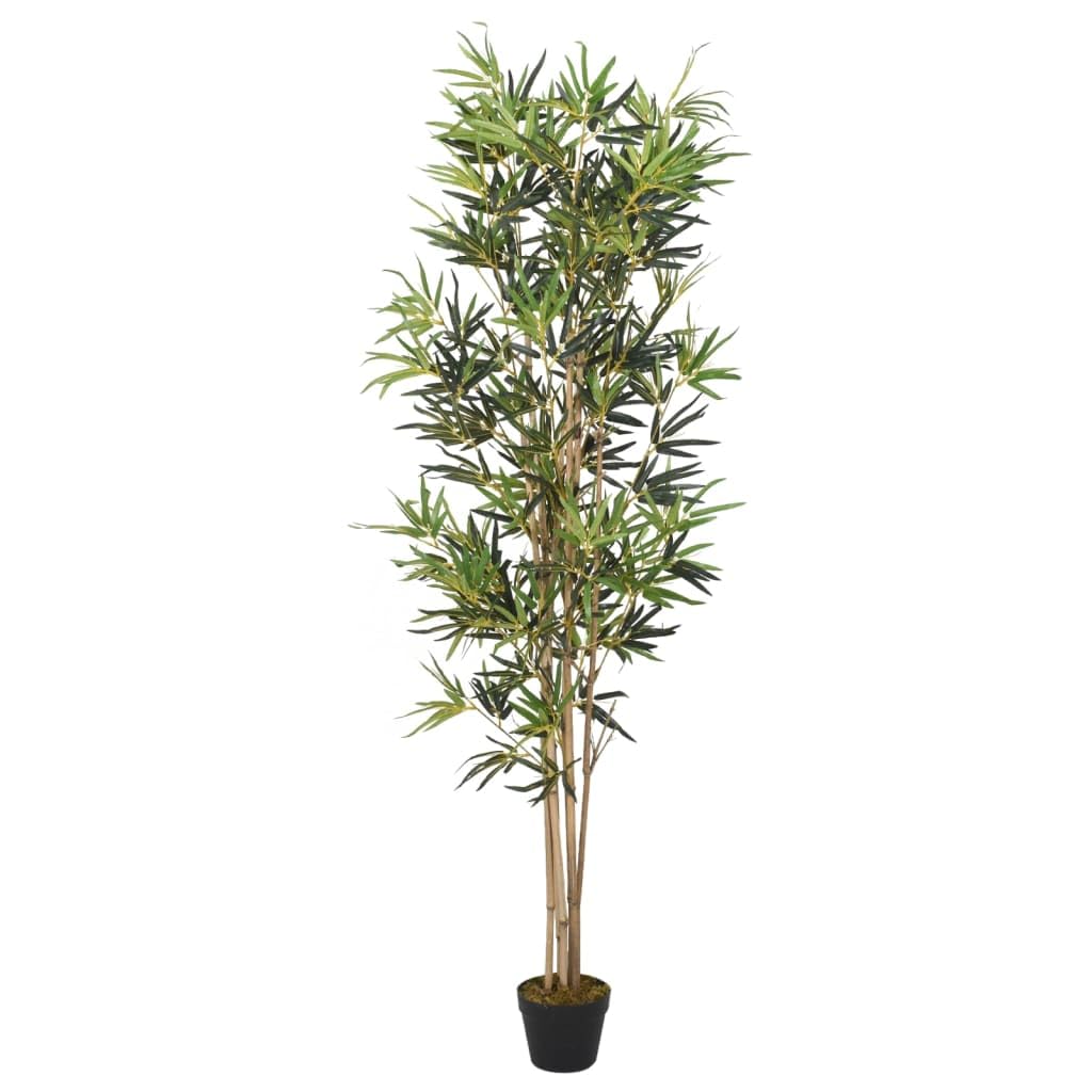 vidaXL Bambusbaum künstlich 80 cm 368 Blätter Topf