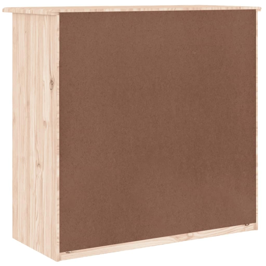 vidaXL ALTA Kommode Natur Kiefer 77x35x73 5 Schubladen