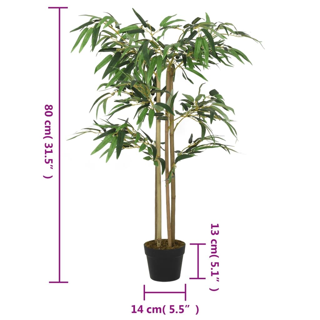 vidaXL Bambusbaum Künstlich 80 cm Kunstpflanze 380 Blätter