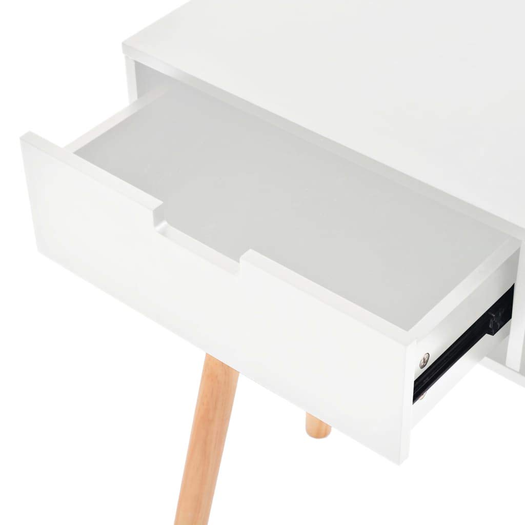 vidaXL Möbel Konsolentisch Pinienholz 80x30x72 cm Weiß
