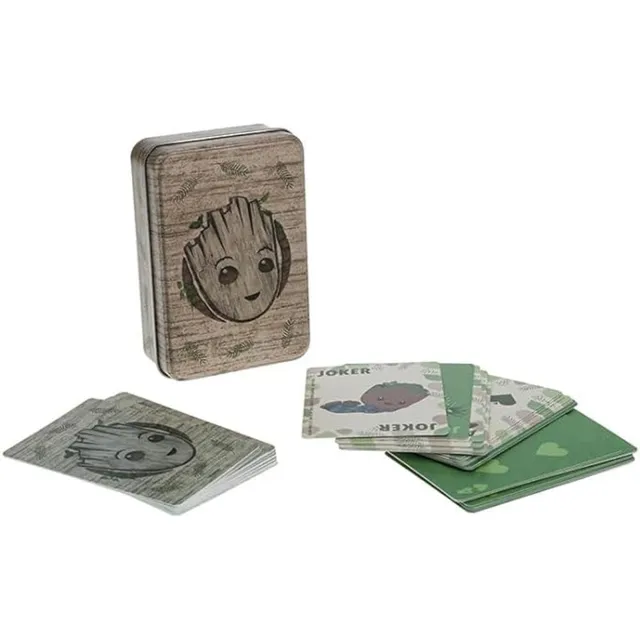 Paladone Groot Spielkarten Marvel 54 Karten Metallbox Geschenk