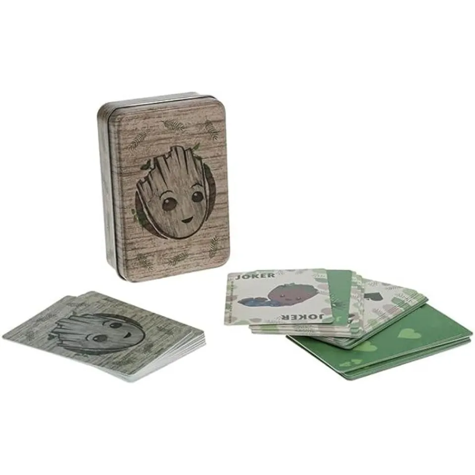 Paladone Groot Spielkarten Marvel 54 Karten Metallbox Geschenk