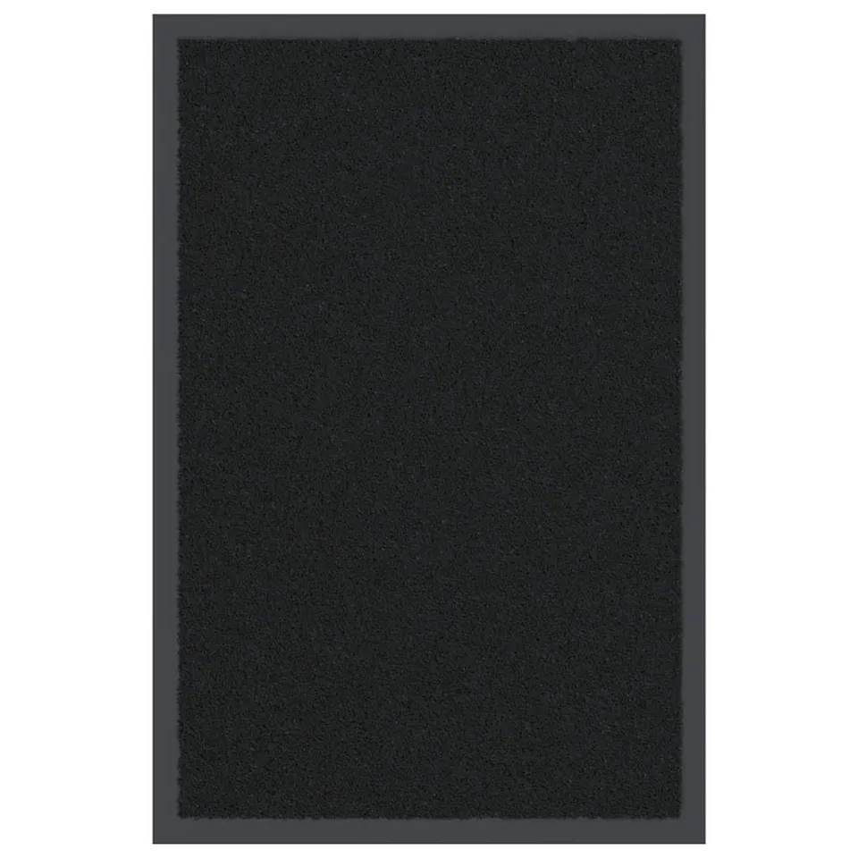 vidaXL Heim & Garten Fußmatte Schwarz 40x60 cm Polypropylen