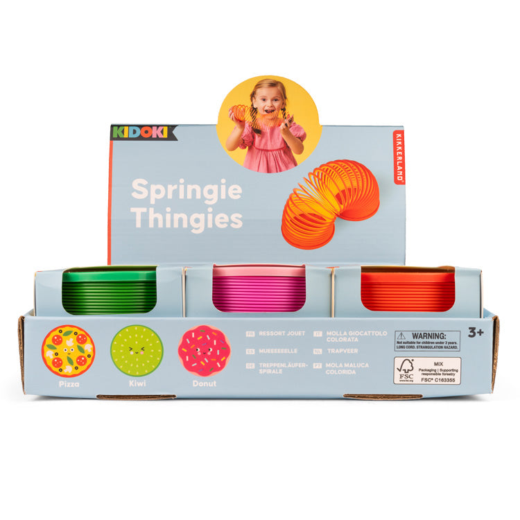 Kikkerland Home Springie Thingie Spiralfeder 3er Set Pizza