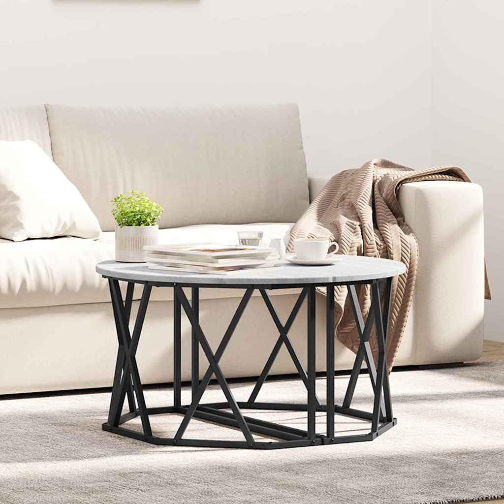 vidaXL Couchtisch Sonoma-Grau 80x80x42 cm Wohnzimmertisch