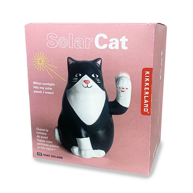Kikkerland Home Solar Cat Winkekatze Solarfigur