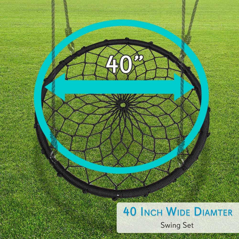 Serenelife Spider Swing Netzschaukel blau 100cm wasserdicht