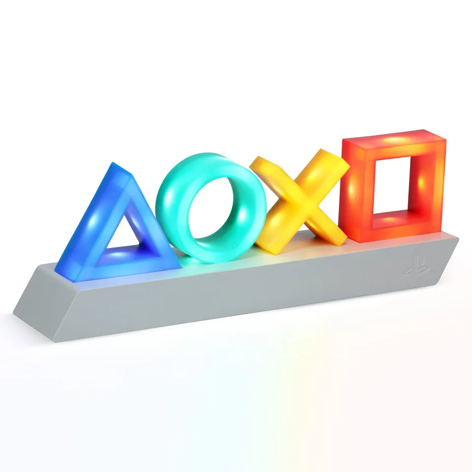 Paladone Lighting PlayStation Icons Tischlampe 30 cm mit 3 Lichtmodi