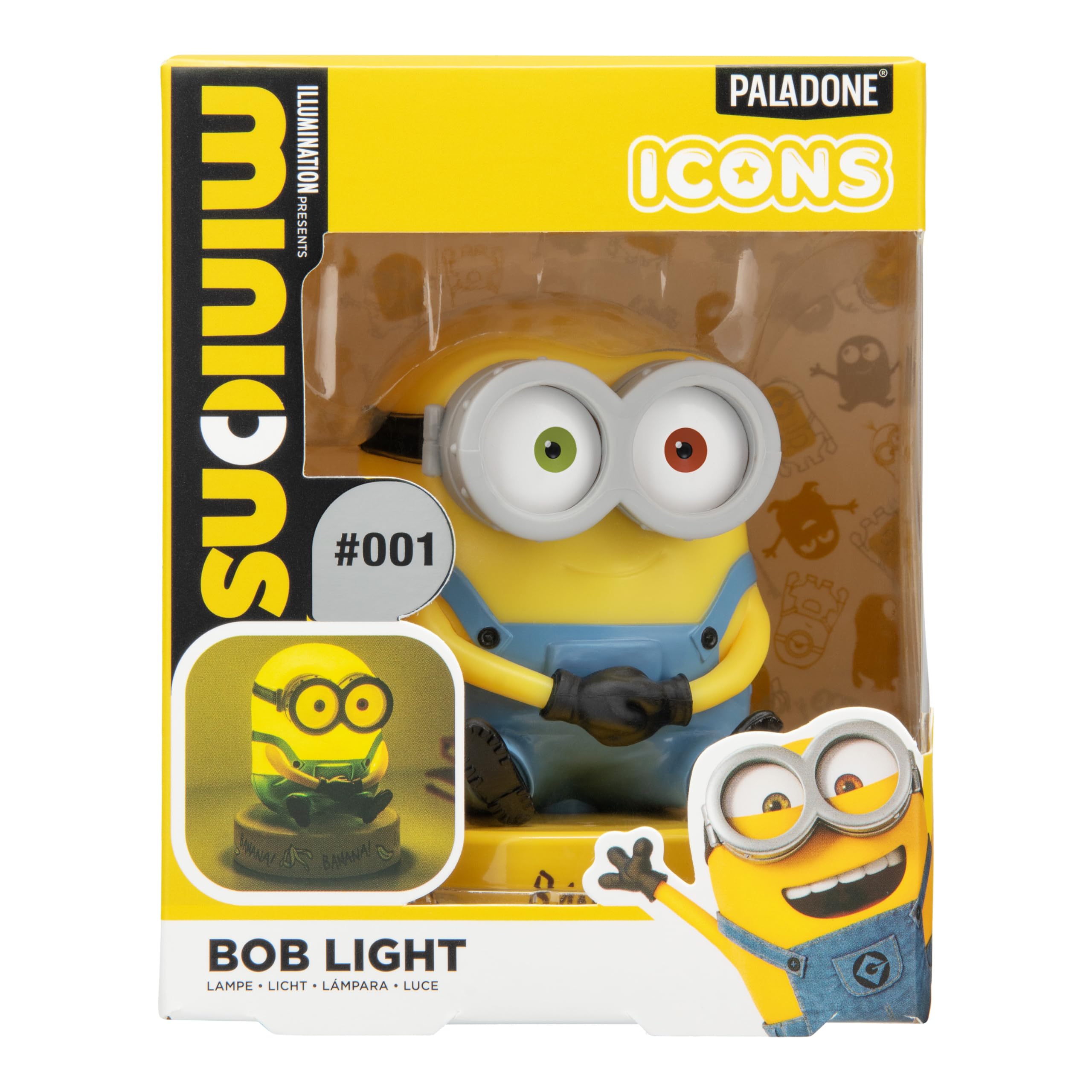 Paladone Minions Bob Mini 3D Icon Light Lampe LED