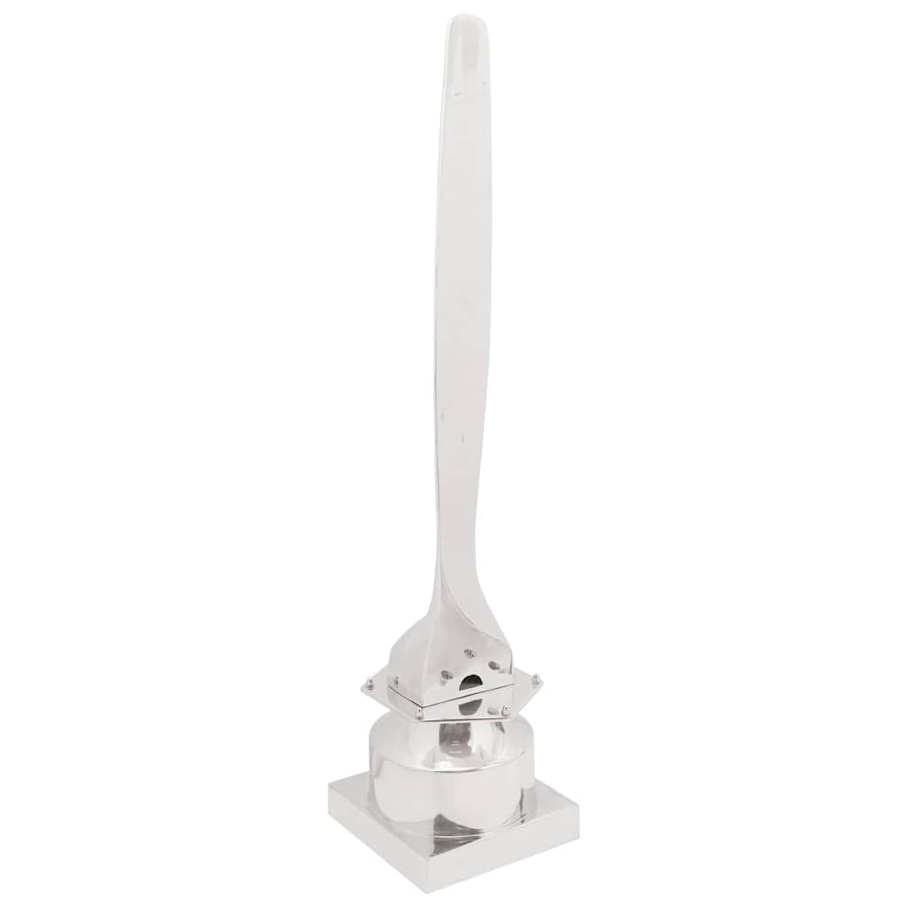 vidaXL Heim & Garten Skulptur Silber Aluminium 110 cm