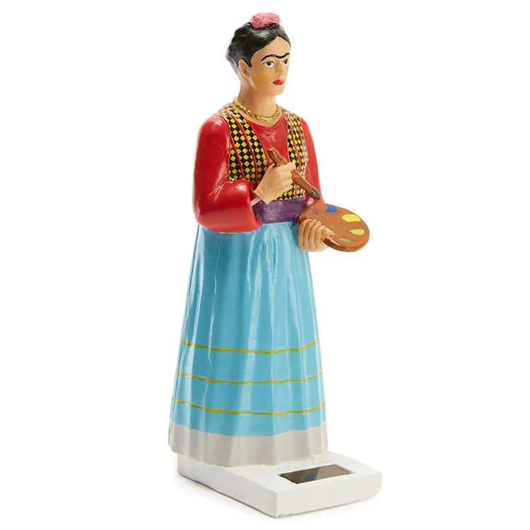 Kikkerland Home Solar Frida Solarfigur Fenster handbemalt