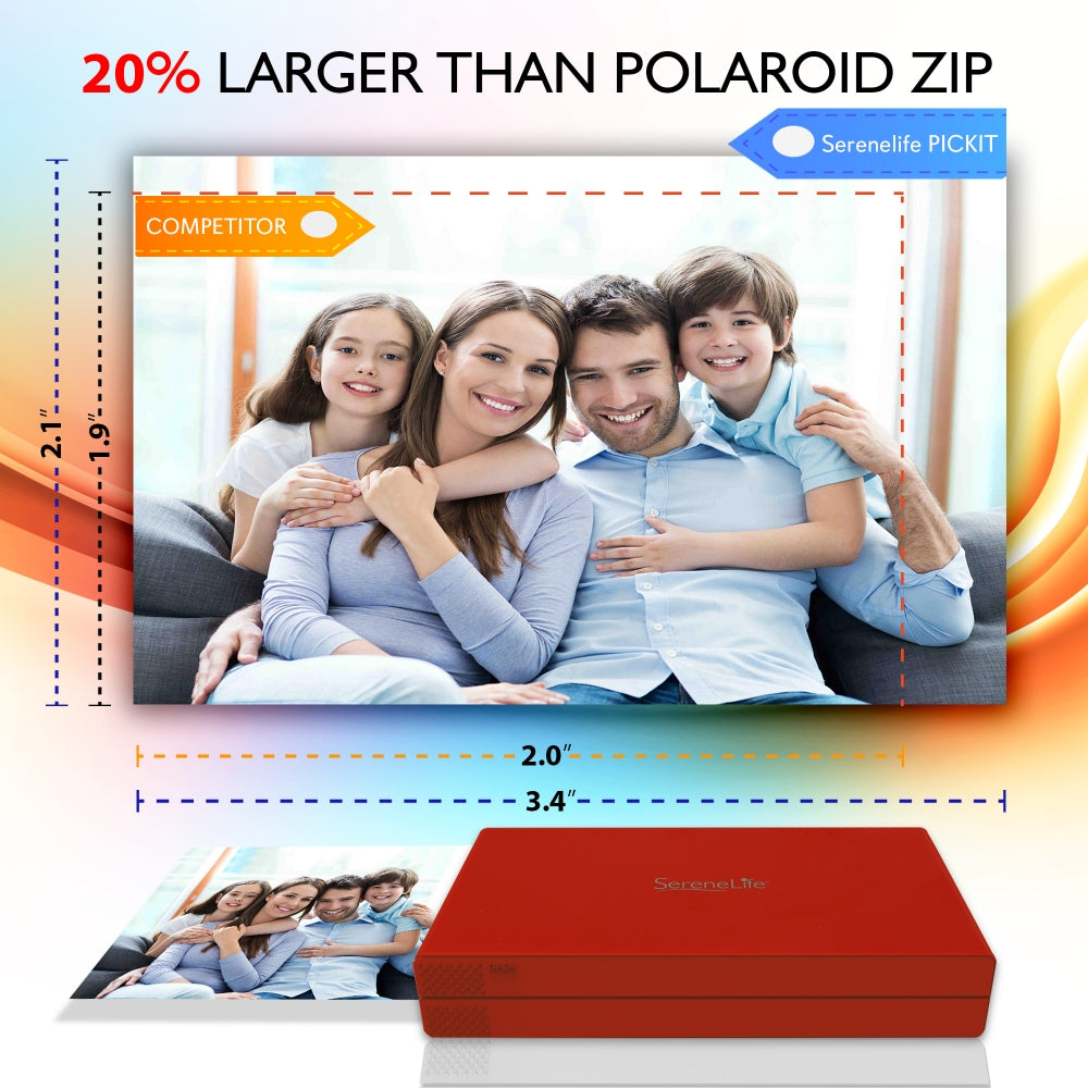 Serenelife Fotodrucker mobiler Handydrucker Bluetooth