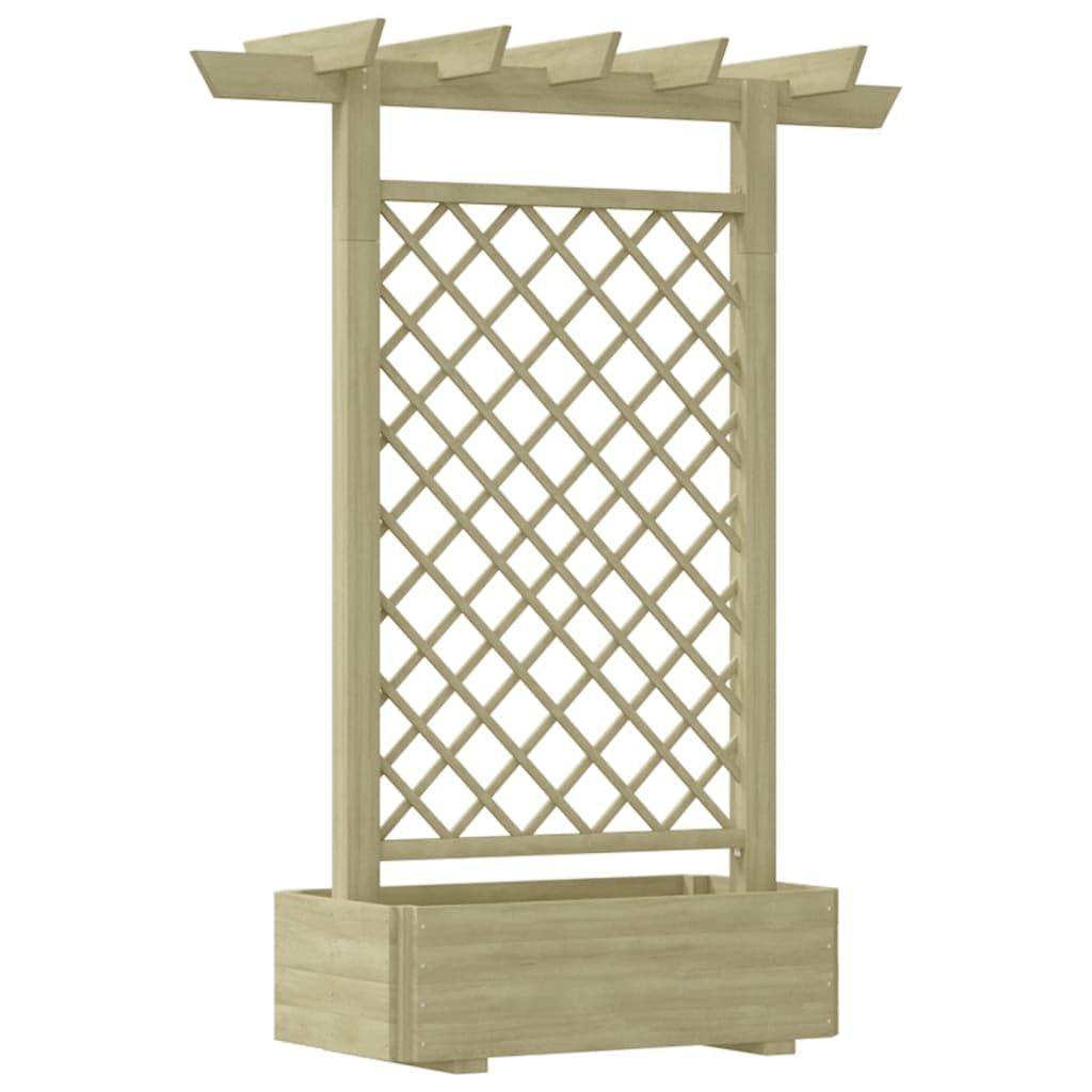 vidaXL Heim & Garten Pergola mit Pflanzkasten 162x56x204 cm Holz