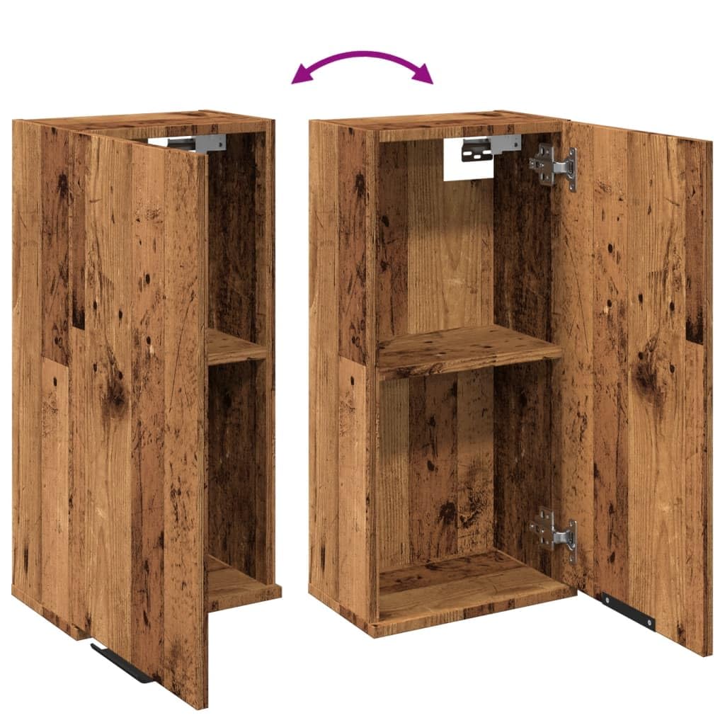 vidaXL Wand-Badschrank Artisan-Eiche 32x20x67 cm mit Tür