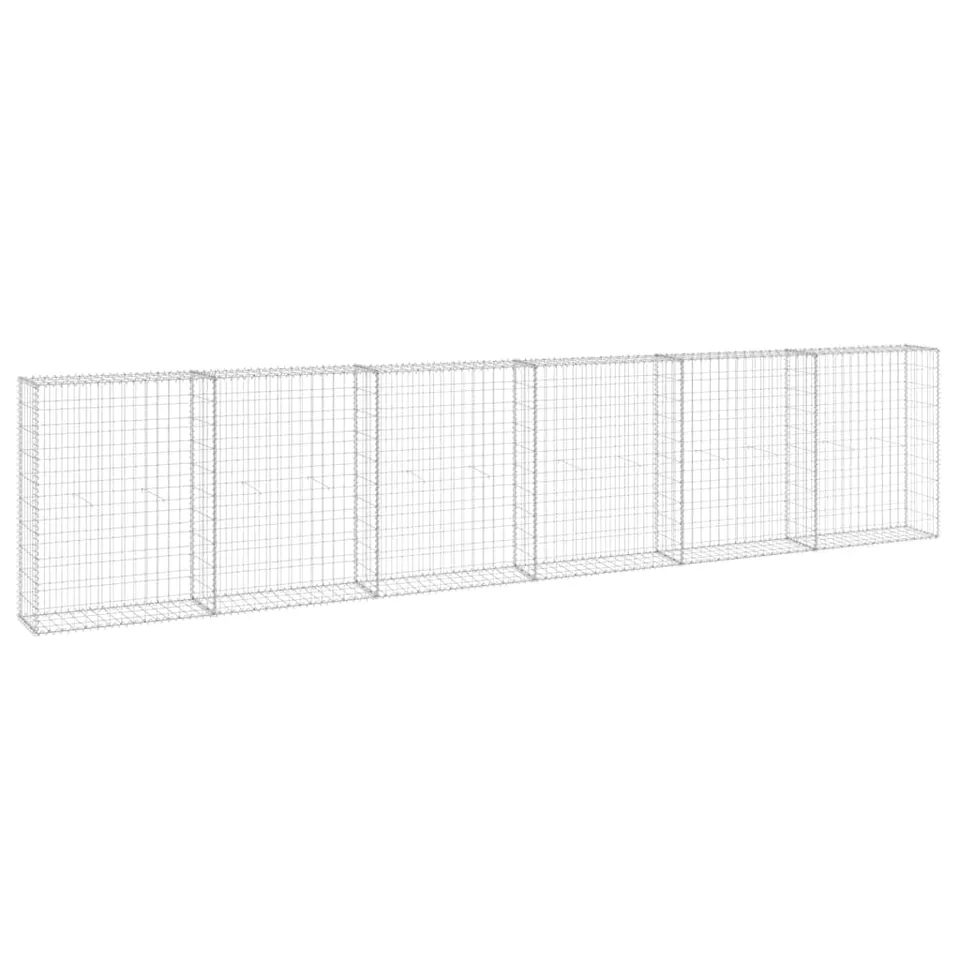 vidaXL Heim & Garten Gabionenwand Gabione 300x30x100 Stahl