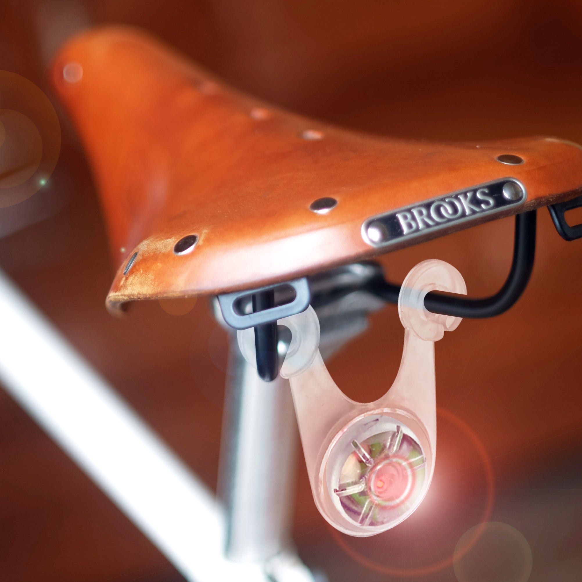 Kikkerland Fiets Fahrrad-Rücklicht Sattel LED Rot CR2032