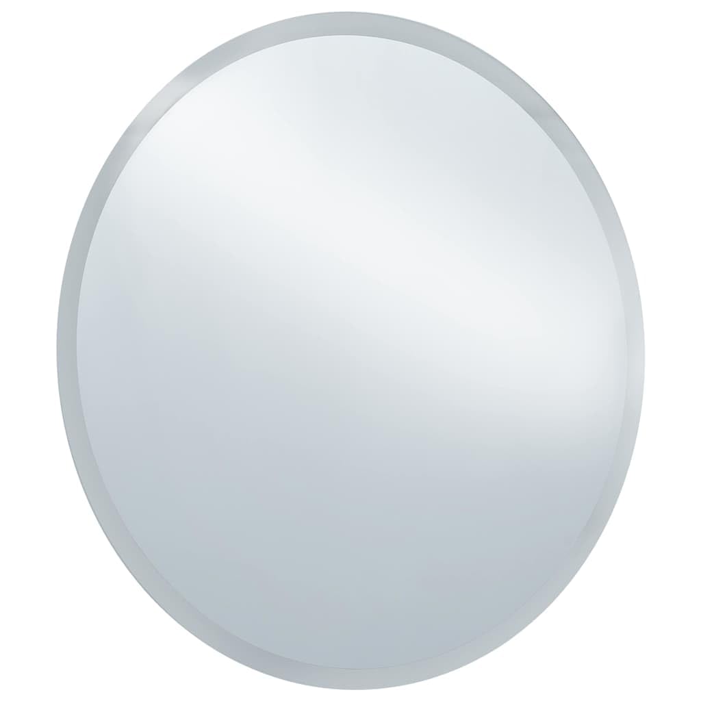 vidaXL Heim & Garten Badspiegel LED Rund 60cm Silber IP44