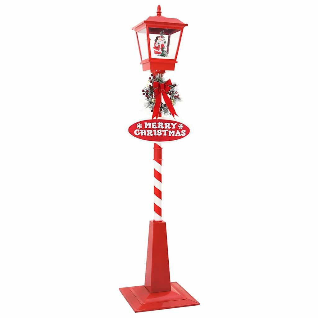 vidaXL Weihnachtsstraßenlampe Laterne Rot 180 cm LED
