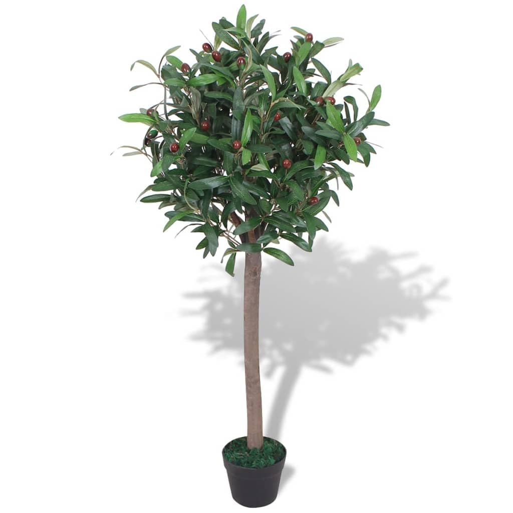 vidaXL Künstlicher Lorbeerbaum 125 cm Grün mit Topf