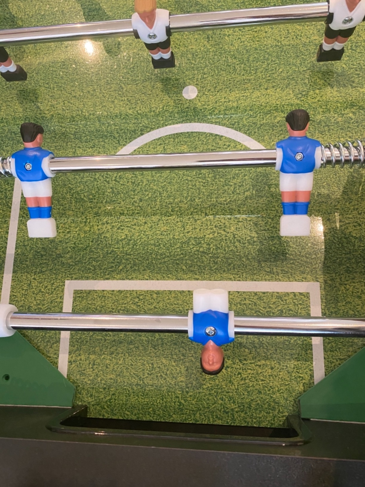 vidaXL Spielzeuge Tischkicker Fußballtisch Schwarz MDF