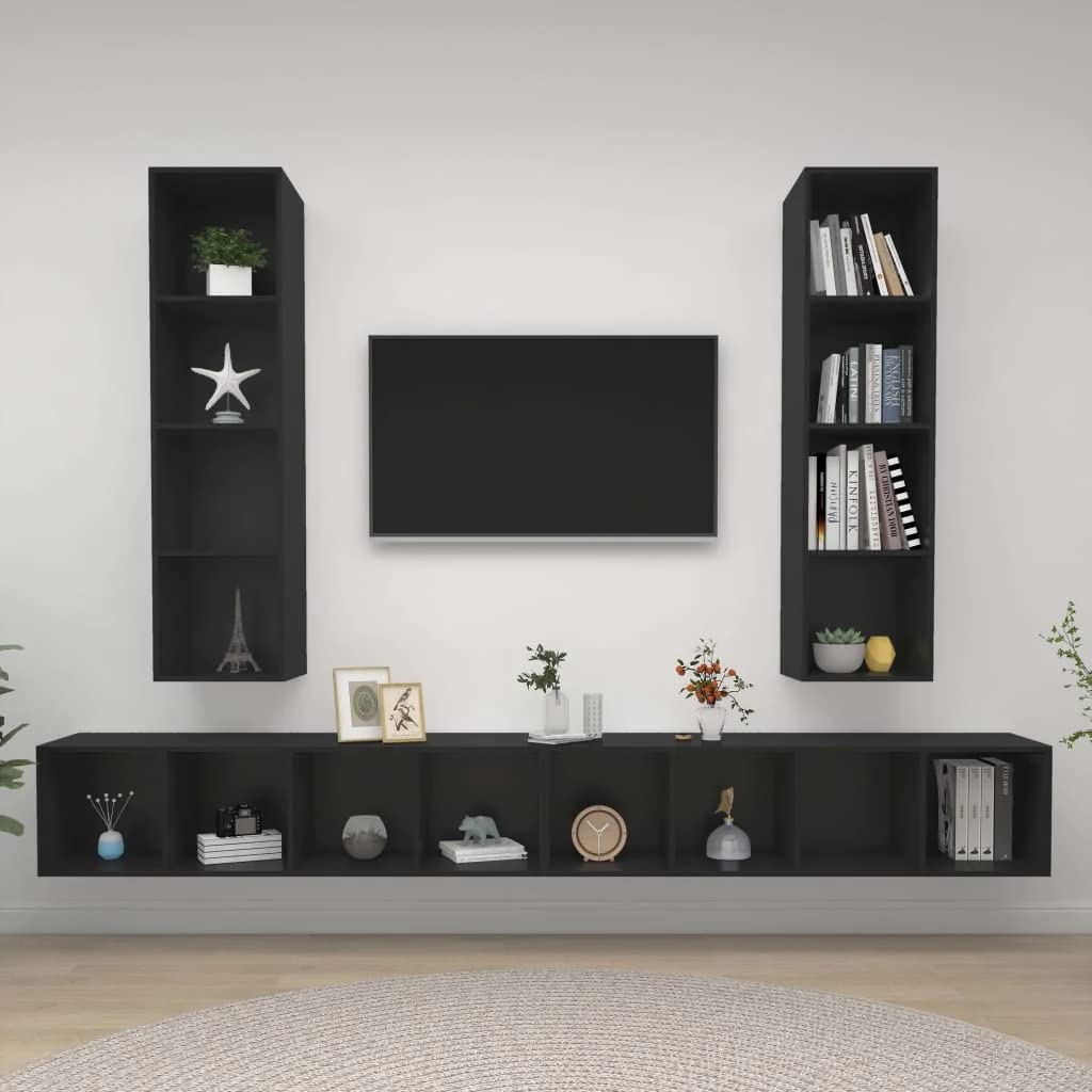 vidaXL Heim & Garten TV-Wandschränke 4 STK Weiß 37x37cm