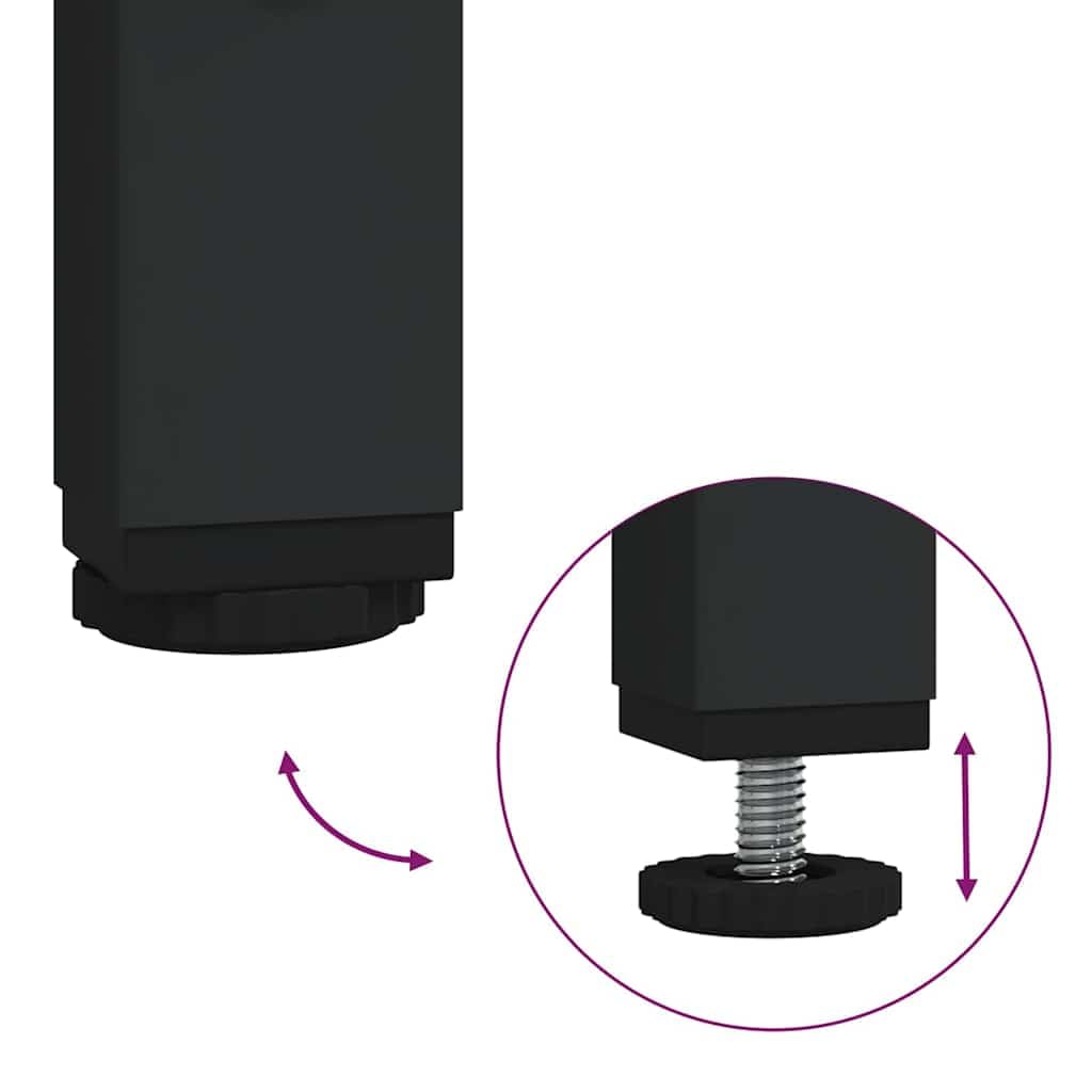 vidaXL Weinregal 16 Flaschen Schwarz Eichen-Optik Holz