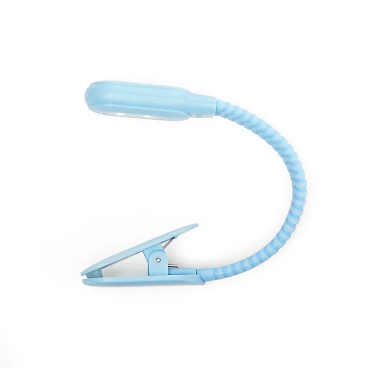 Kikkerland Booklight Leselampe Blau USB dimmbar Clip