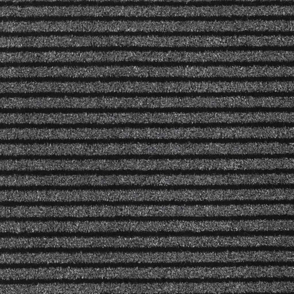 vidaXL Fußmatte 60x90 cm Polypropylen schwarz rechteckig