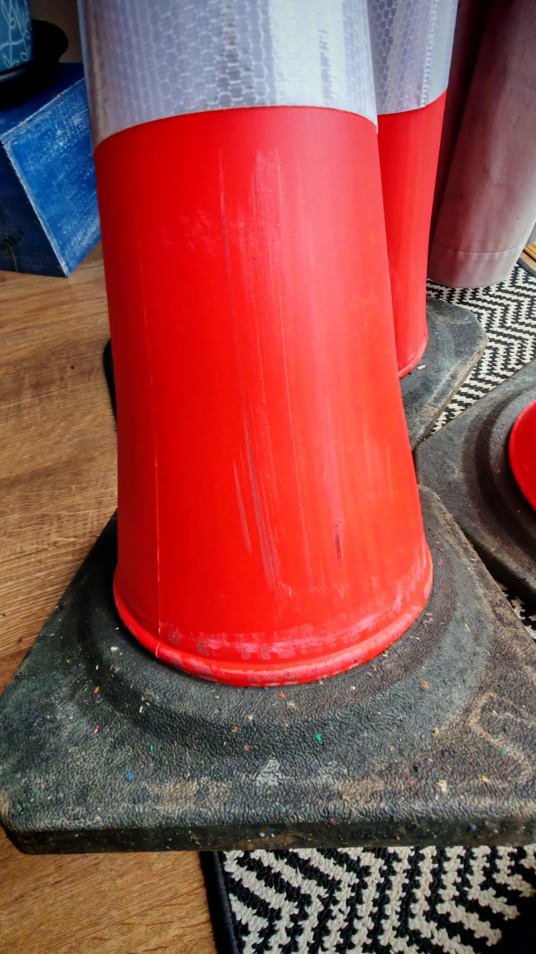 vidaXL Leitkegel 10x 75cm HDPE rot reflektierend Set