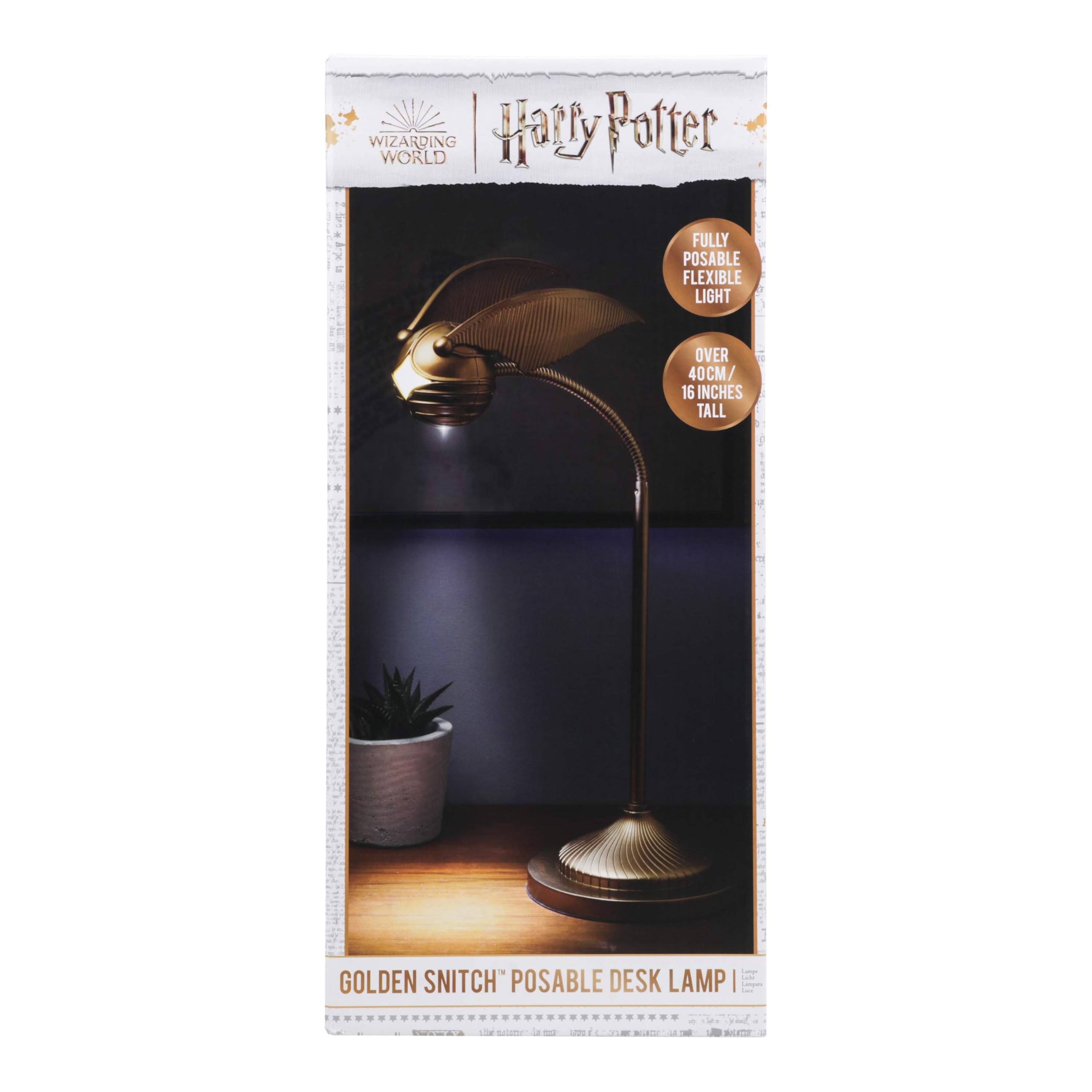 Paladone Lighting Golden Snitch Schreibtischlampe USB 40cm