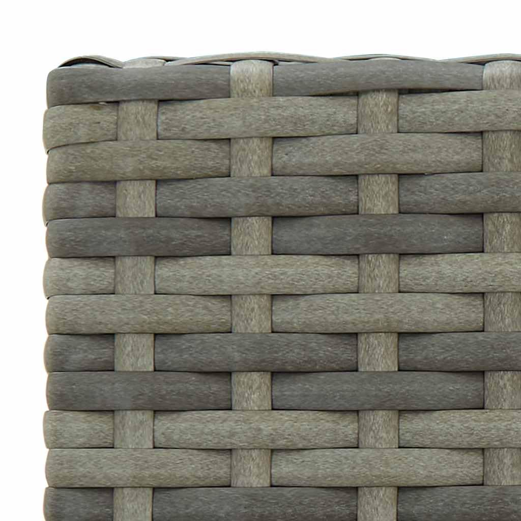 vidaXL Heim & Garten Gartenbar-Set 5-tlg grau Rattan