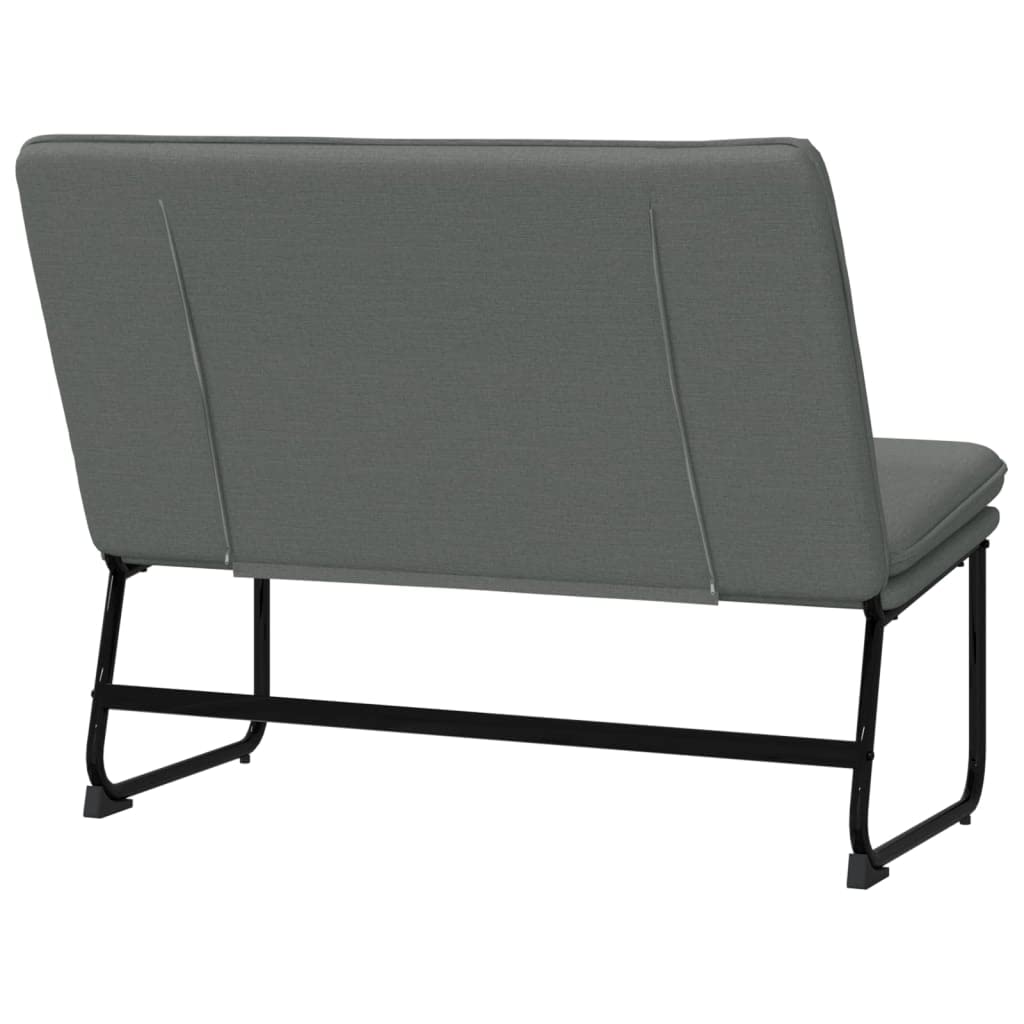 vidaXL Sitzbank Dunkelgrau 100 cm Stoff Polsterbank