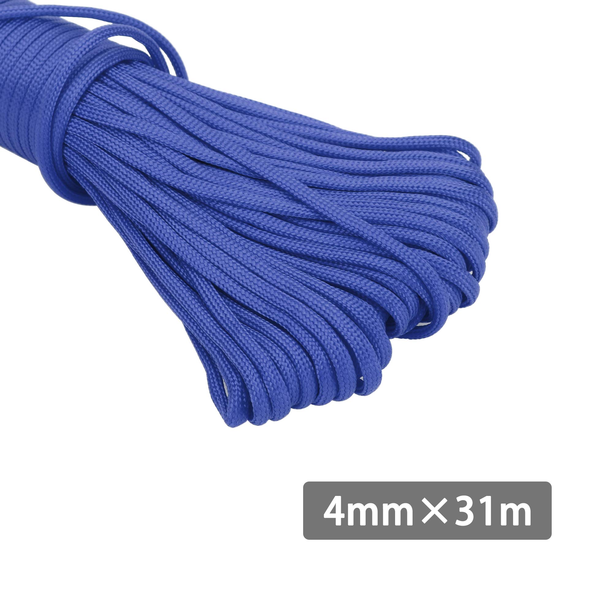 Intirilife Garten Outdoor Paracord Seil 550 blau 31 m
