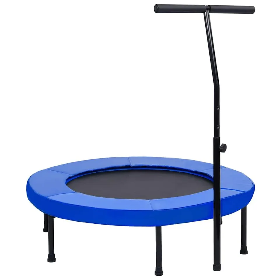 vidaXL Fitness Trampolin 102 cm mit Griff Minitrampolin Bungee