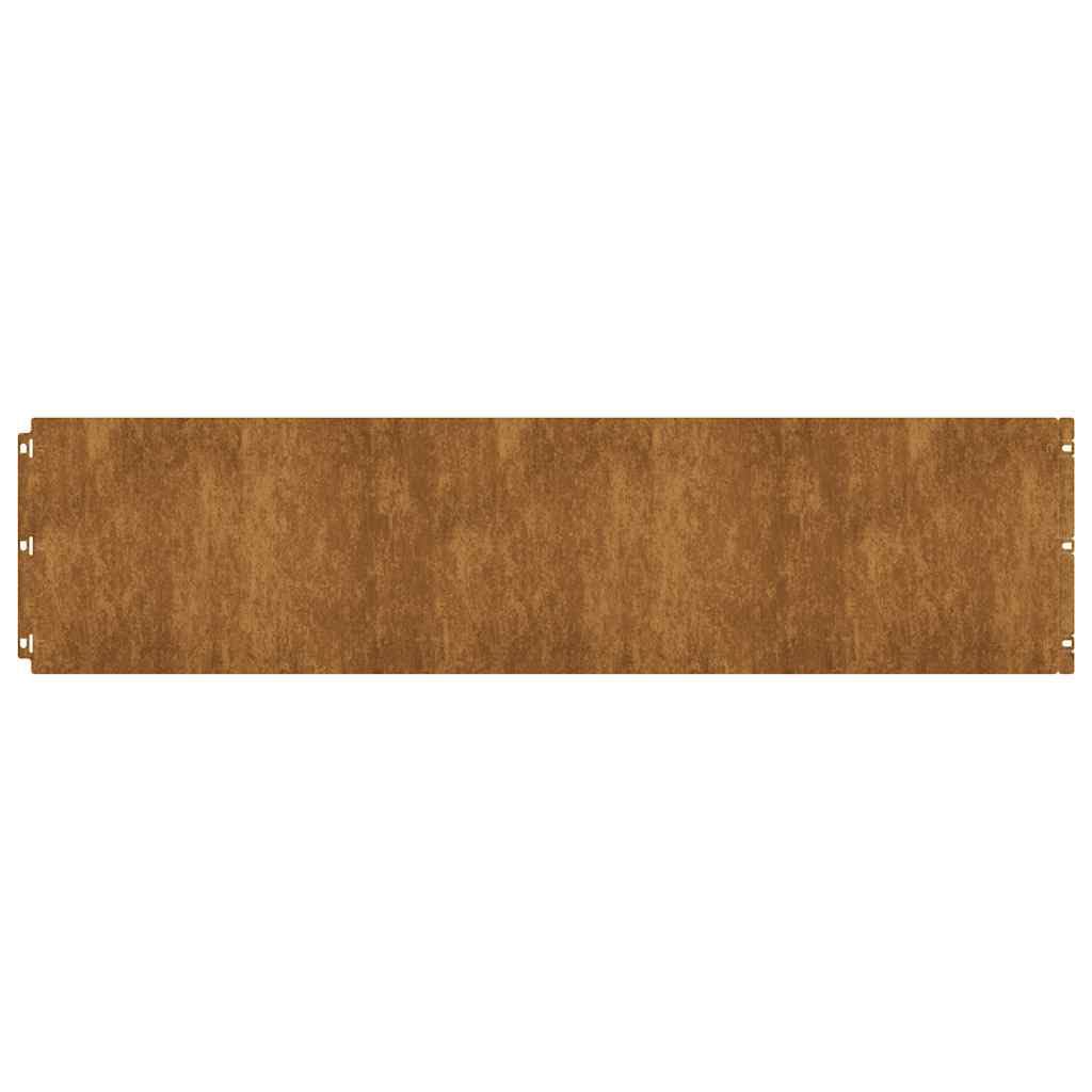 vidaXL Heim & Garten Rasenkanten 20 Stk 103x25 Stahl Rost
