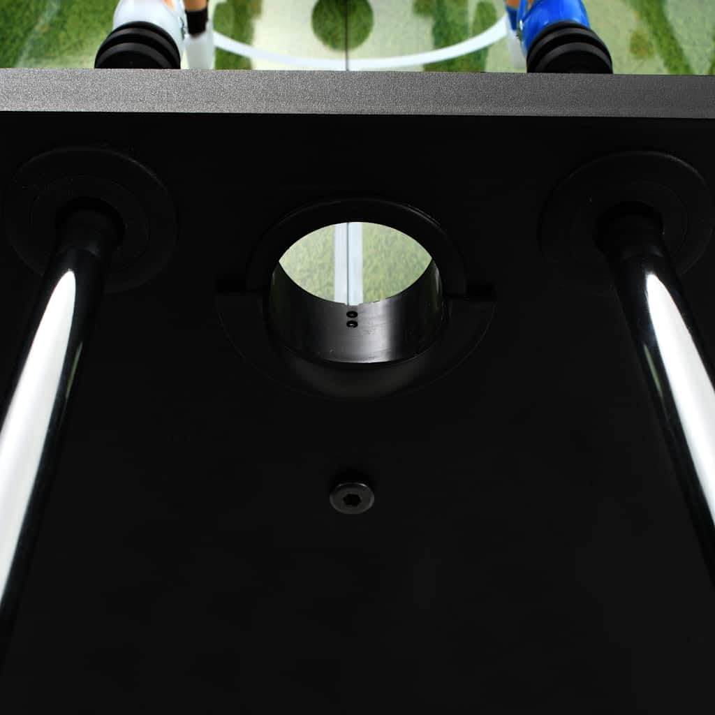 vidaXL Spielzeuge Tischkicker Fußballtisch Schwarz MDF