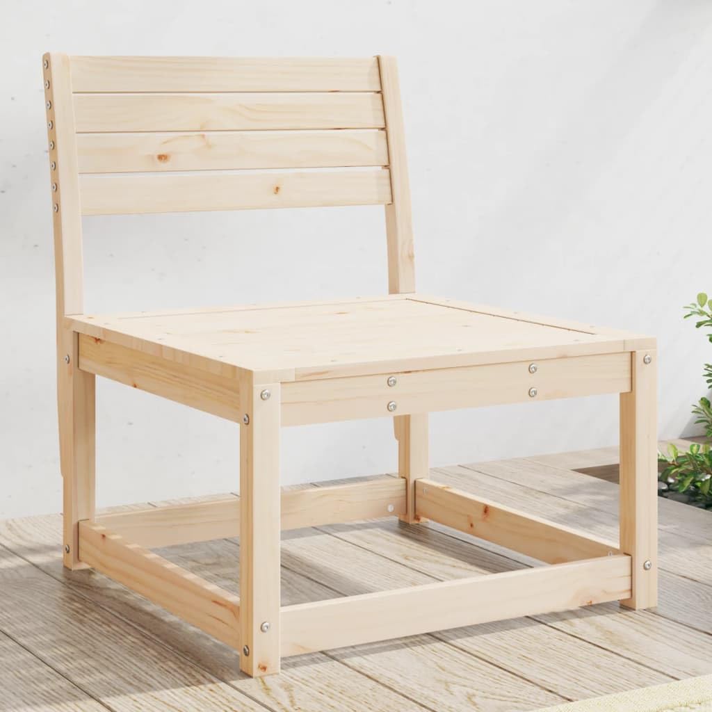 vidaXL Gartensofa ohne Armlehnen Kiefer Massivholz 63,5 cm