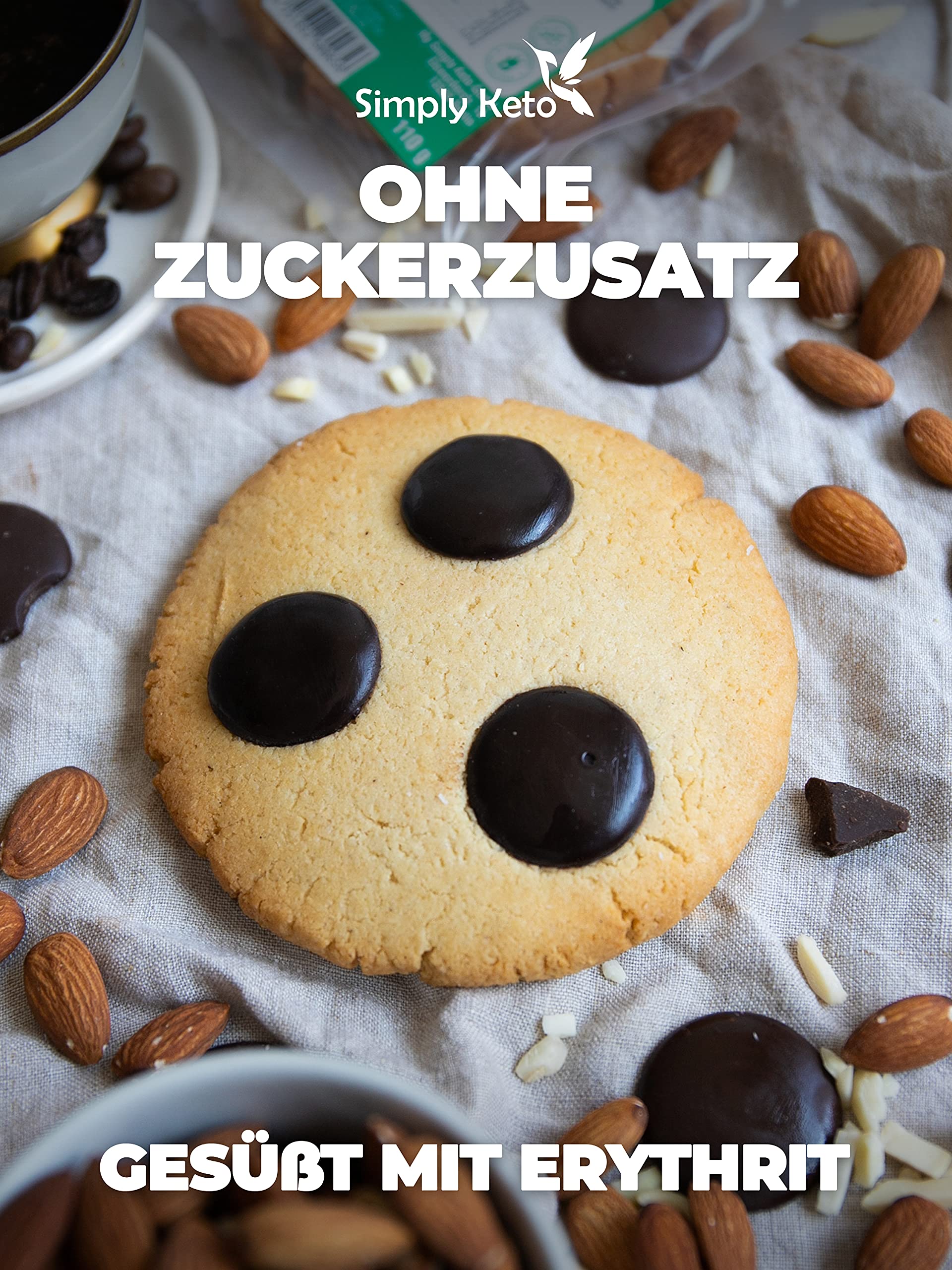 Simply Keto Monster Cookie zuckerfrei 110 g Mandel