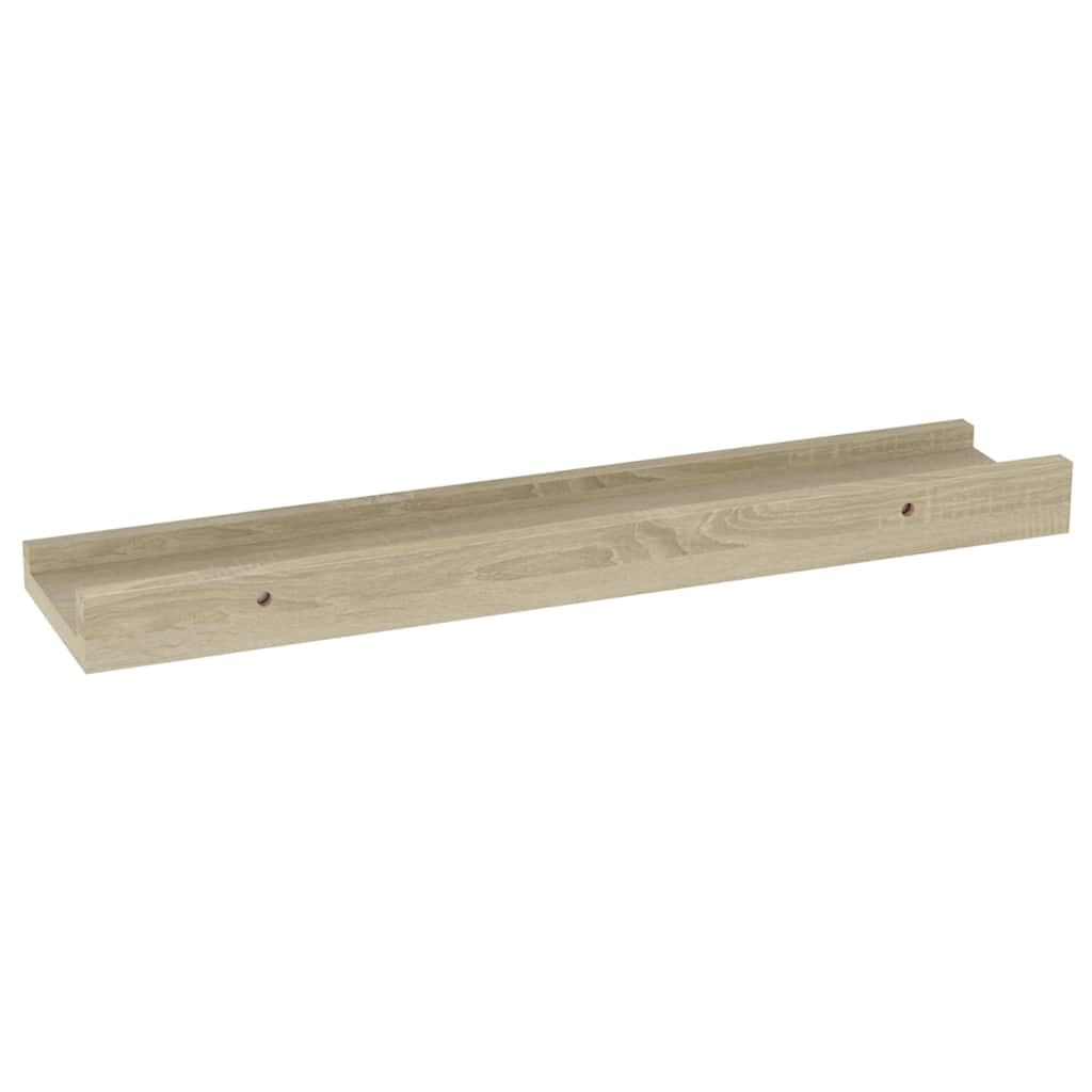 vidaXL Heim & Garten Wandregal Braun 40x9x3 cm 2er Set MDF