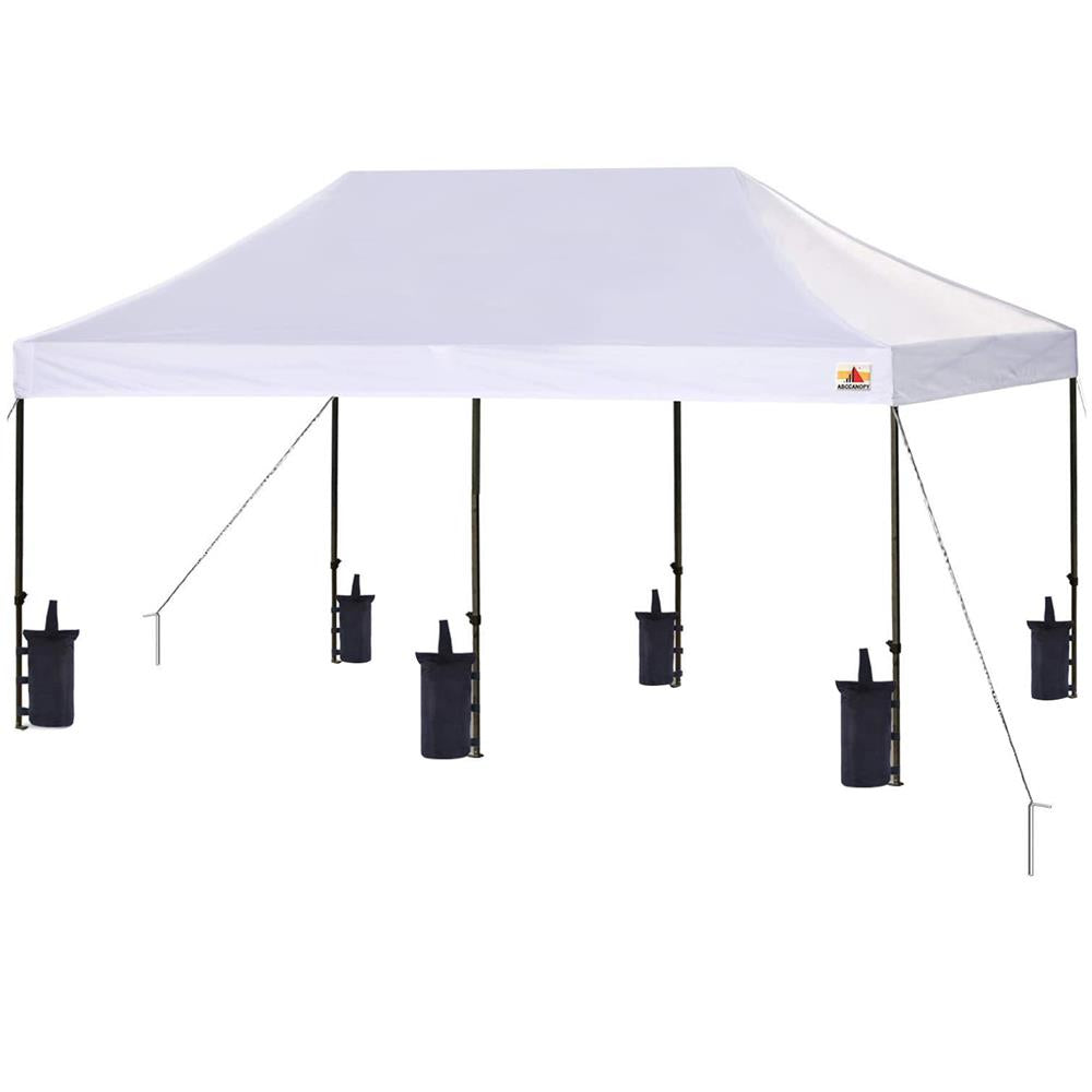 Serenelife Camping Faltpavillon 3x6m Weiß wasserdicht