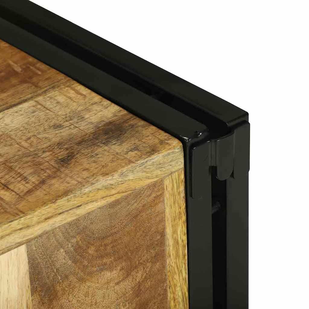 vidaXL Möbel Weinregal 34,5x35x39 Mango Braun-Schwarz