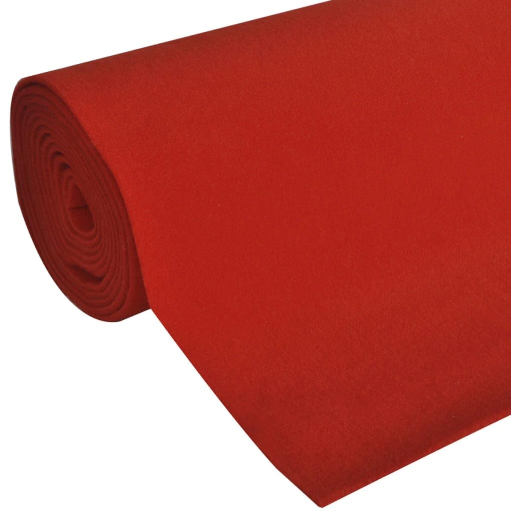 vidaXL Heim & Garten Teppich Rot 1x5 m 400 g/m² Läufer