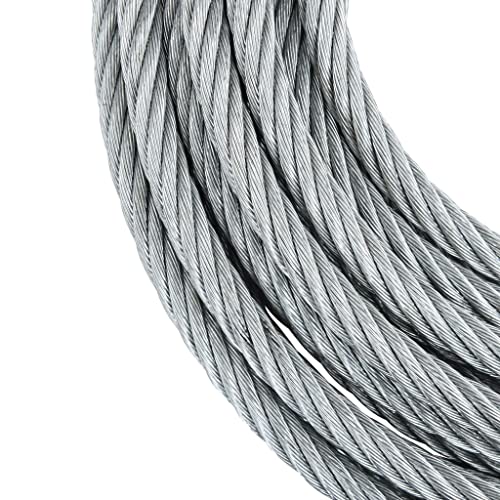 vidaXL Drahtseil 20m verzinkt 1600kg mit Haken Windenseil