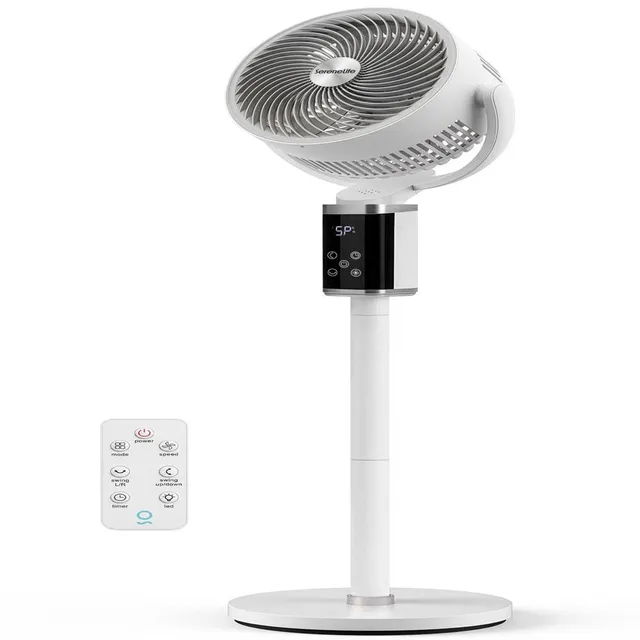 Serenelife Portable SLFNST6AS Standventilator Weiss 45W